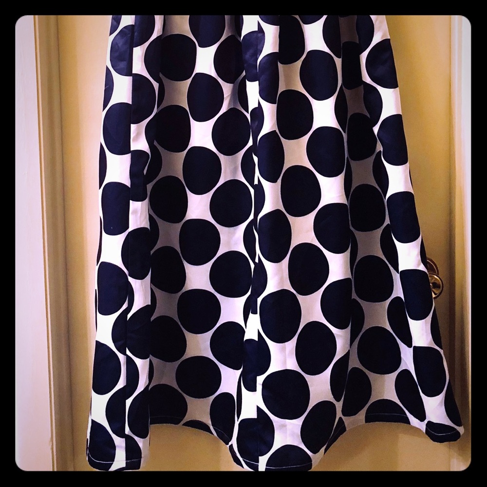 Blue and white ankle length skirt (elastic waist)